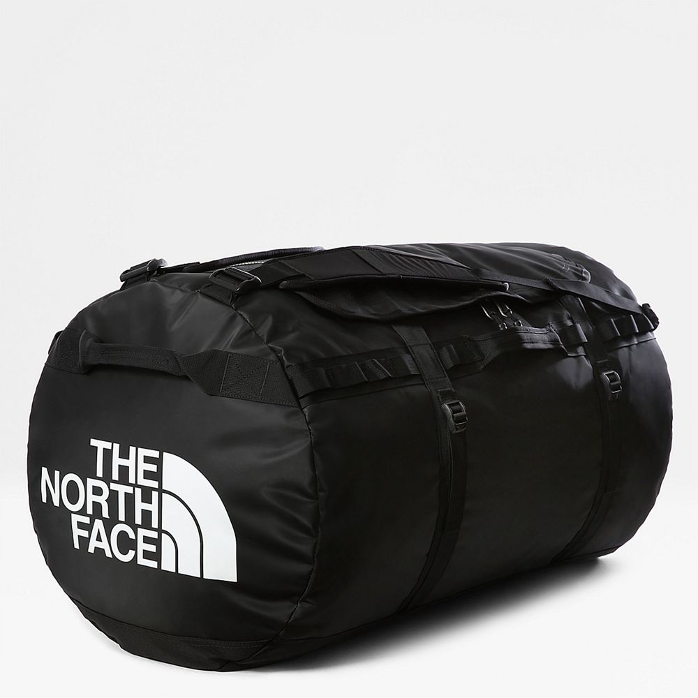 The North Face Duffel Bag Mens Australia - The North Face Base Camp - Xxl Black / White (XBO-728539)